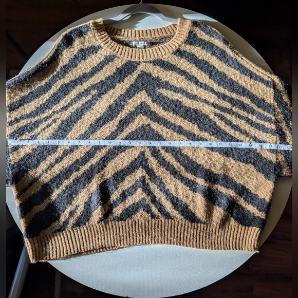 American Eagle Outfitters Black and Tan Striped Sweater - Picture 5 of 5